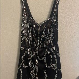 Banjul Romper Black Embellished Size M
